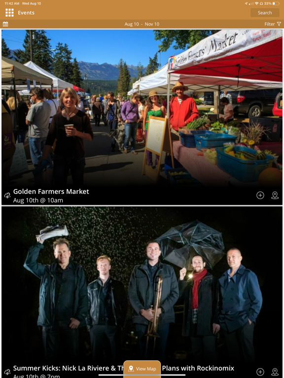 Golden BC Canada iPad screenshot 7 - Travel app