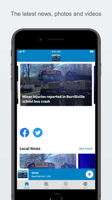 News Talk 630 WPRO & 99.7 FM Screenshot