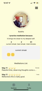 InLight Meditation Timer screenshot #3 for iPhone