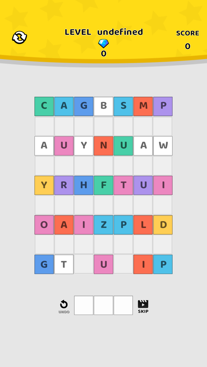 3 Letter 1 Word Match 3 Tiles