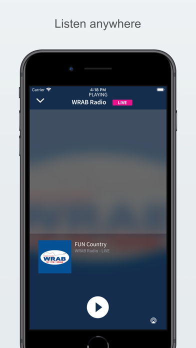 WRAB Radio Screenshot