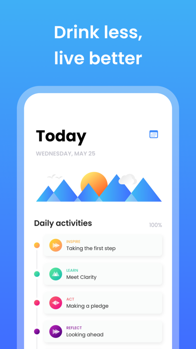 Clarity: Drink Less, Live Well Screenshot