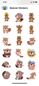 Beaver Stickers & Emojis screenshot #2 for iPhone