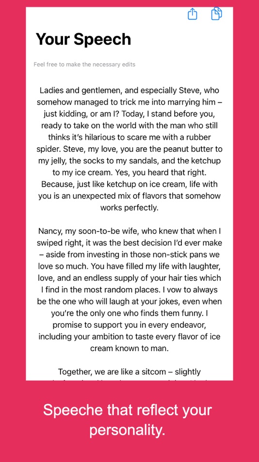 #1. Wedding Speech AI (iOS) 由: sameh sayed