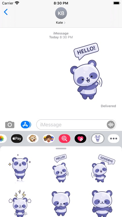 The Happy Panda Stickers