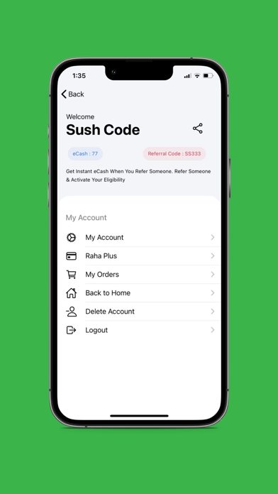 Raha App Screenshot