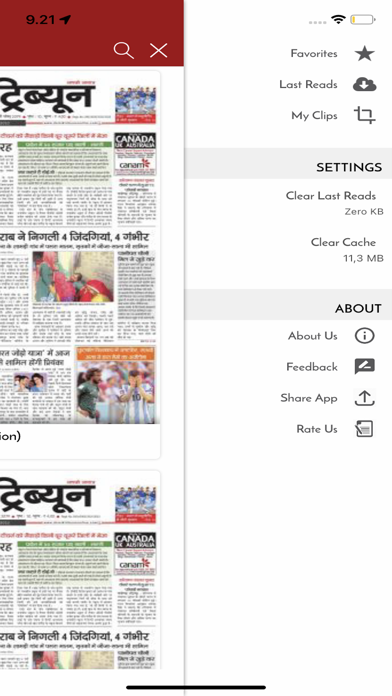 Dainik Tribune Hindi Newspaper Screenshot