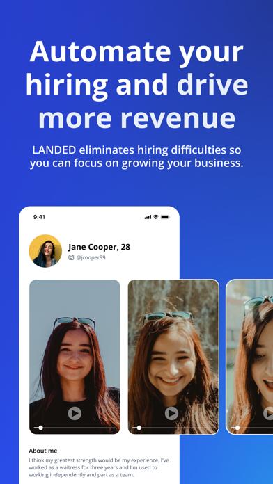 LANDED Employer Screenshot