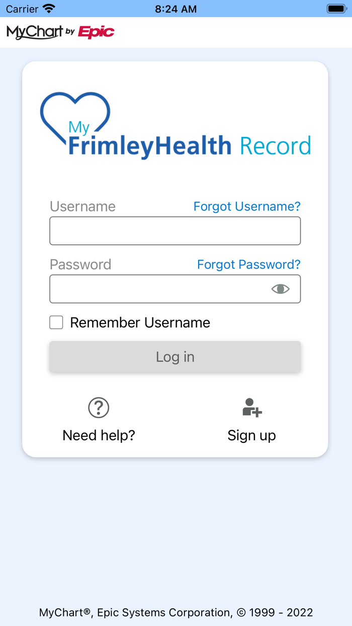 MyFrimleyHealth Record
