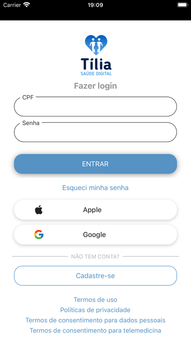 Tília Saúde Digital Screenshot