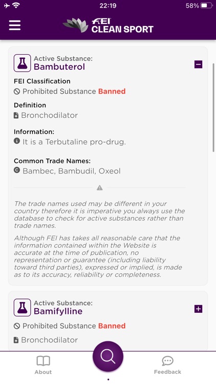FEI CleanSport Database