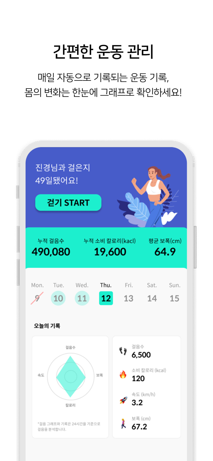 베러스텝 - 다이어트 걷기, 체중 감량, 칼로리 관리