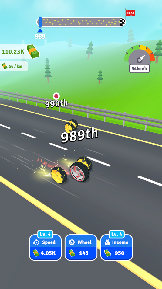 #4. Wheel Merge Race (iOS) 由: Muhammet Ali Yasar
