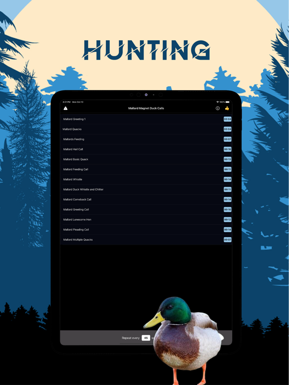 Mallard Magnet - Duck Calls iPad screenshot 2 - Sports app