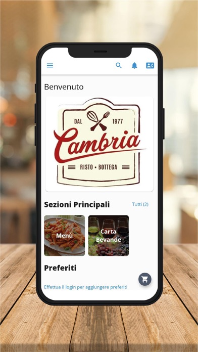 CAMBRIA RISTO BOTTEGA Screenshot