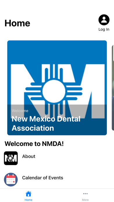 NM Dental Assoc. Screenshot