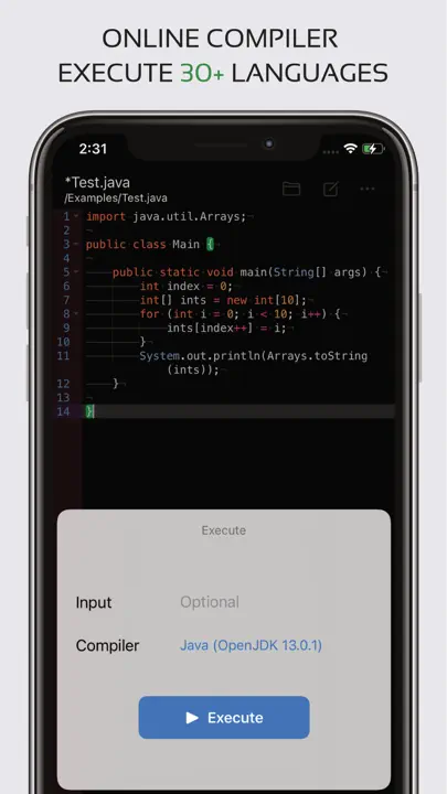 Code Editor - Compiler & IDE iPhone Ekran Görüntüsü 9