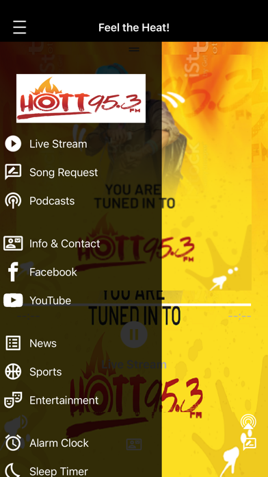 HOTT 95.3 FM: Live Radio Screenshot