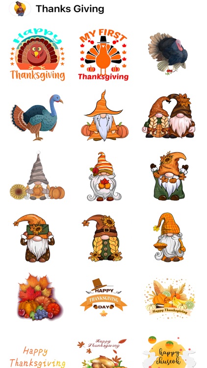 Happy ThanksGiving HD Stickers