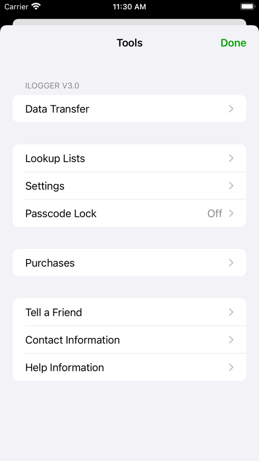 #6. iLogger (iOS) By: Rick Maddy