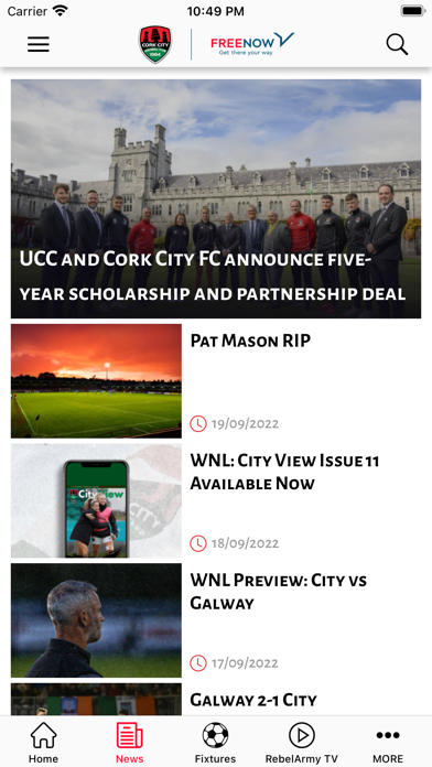 Cork City FC Screenshot