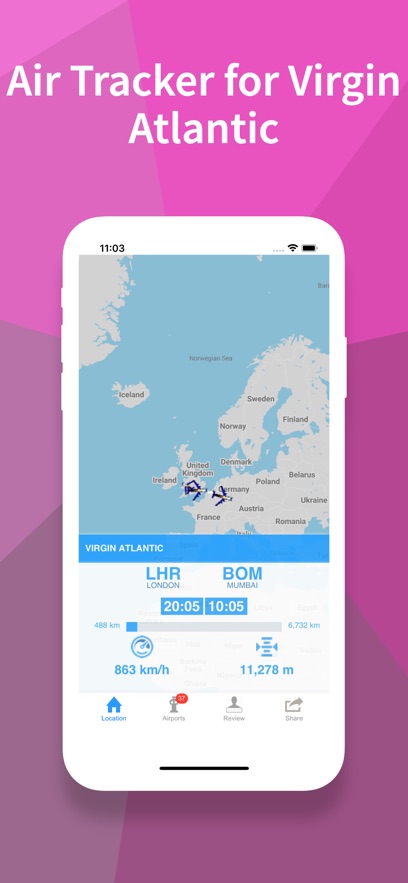 Tracker For Virgin Atlantic