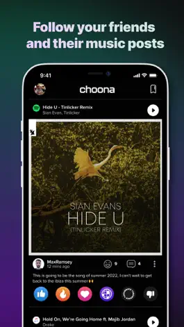 Game screenshot Choona - Music Social Network apk