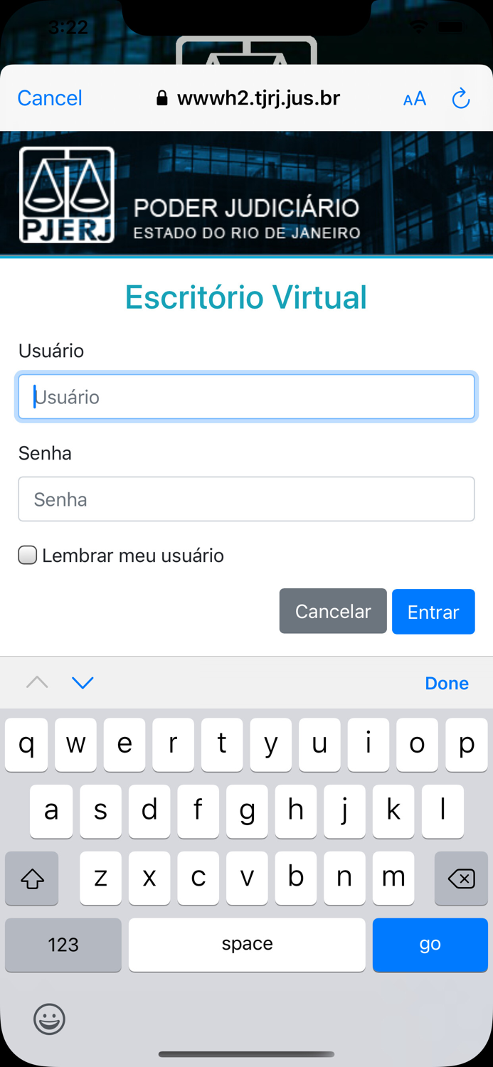 Escritório Virtual TJRJ