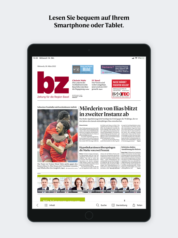 bz Zeitung aus Basel - E-Paper