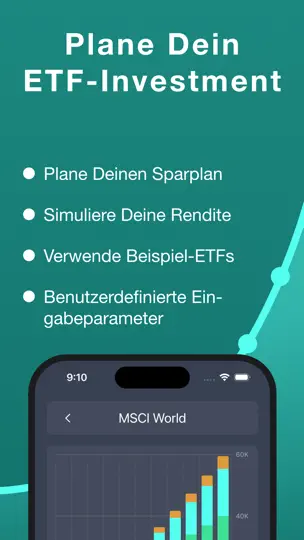Screenshot von ETF Rechner Für Sparpläne auf dem iPhone 1