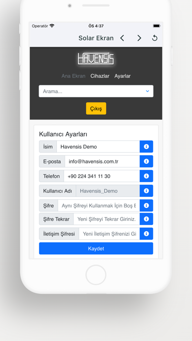 Solar Ekran Mobil Screenshot