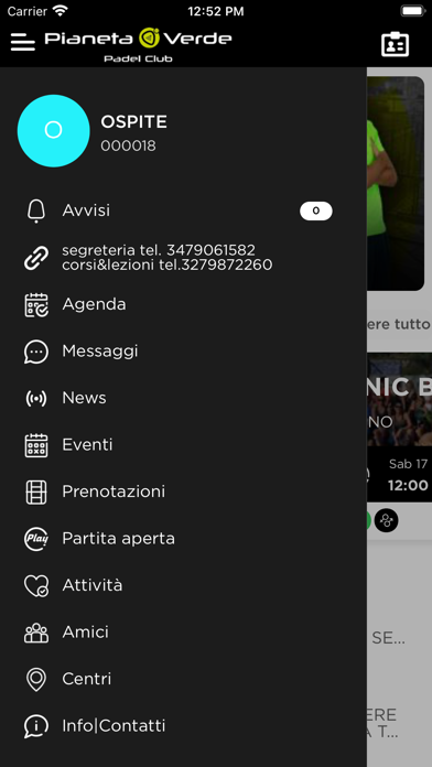 PIANETAVERDE padel club Screenshot