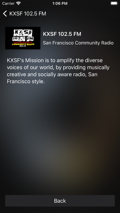 KXSF.FM Screenshot