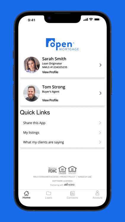 Open Mortgage Mobile App