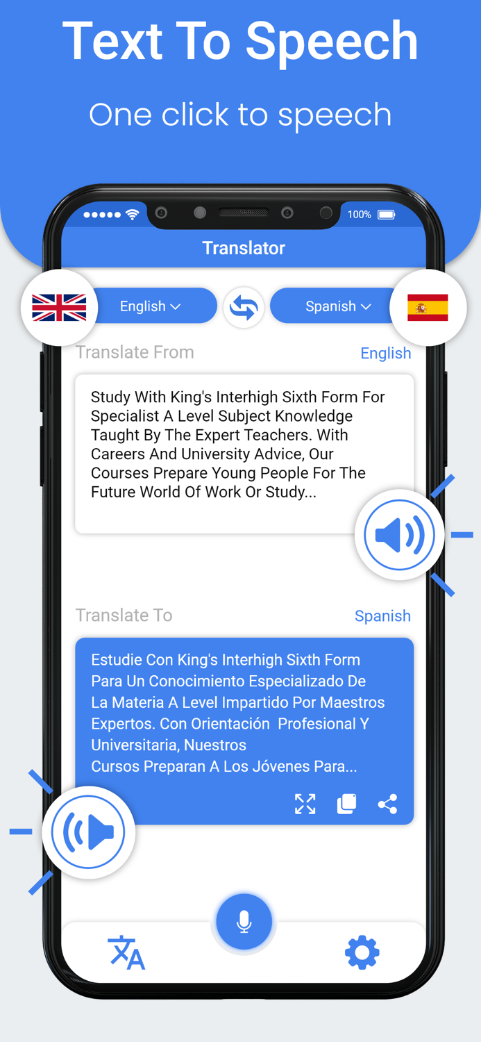 Voice Text Language Translator