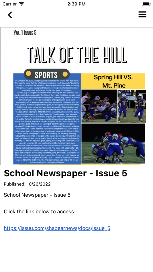 #3. Spring Hill Bears (iOS) 由: Spring Hill School District