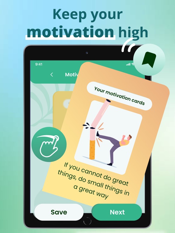 Quit Smoking & Vaping Tracker iPad screenshot 3 - Lifestyle app