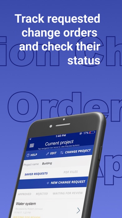 Screenshot #3 pour Construction Change Order App