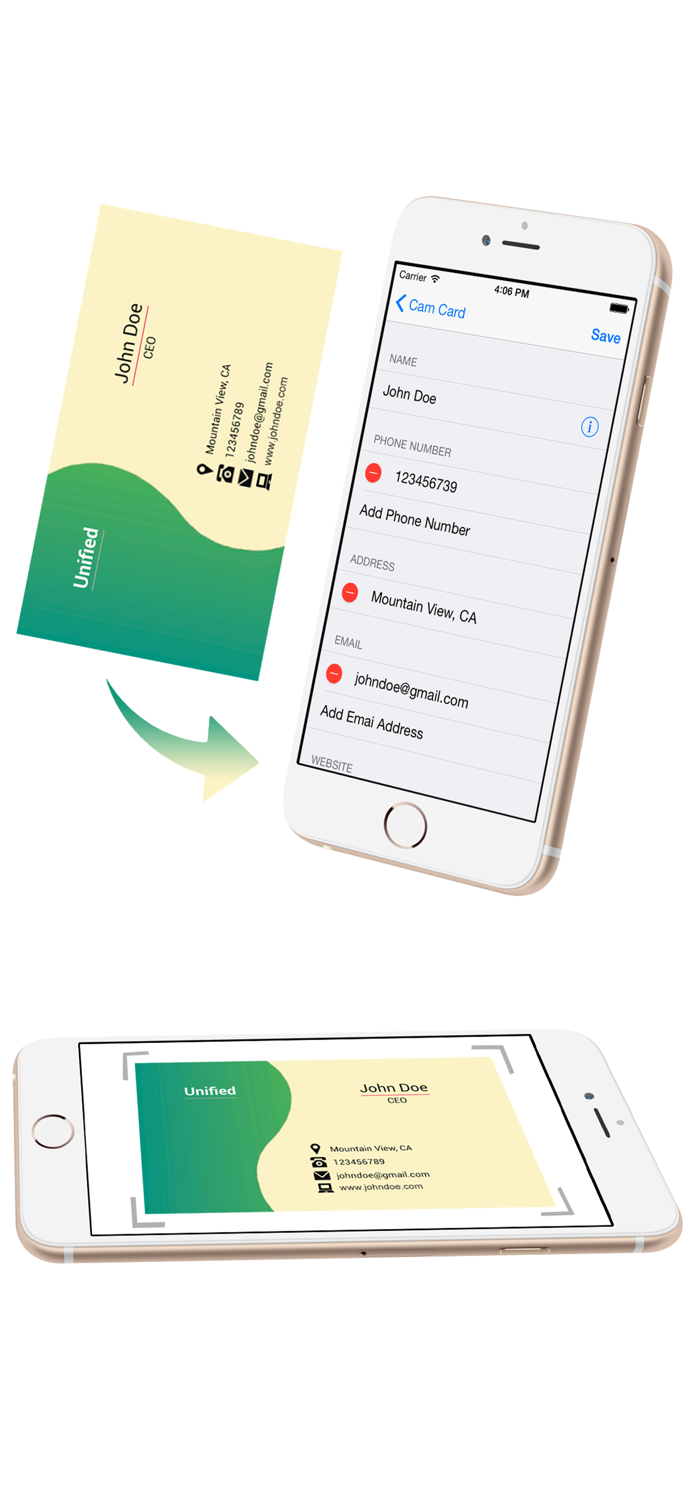 Card Scanner - cam card reader