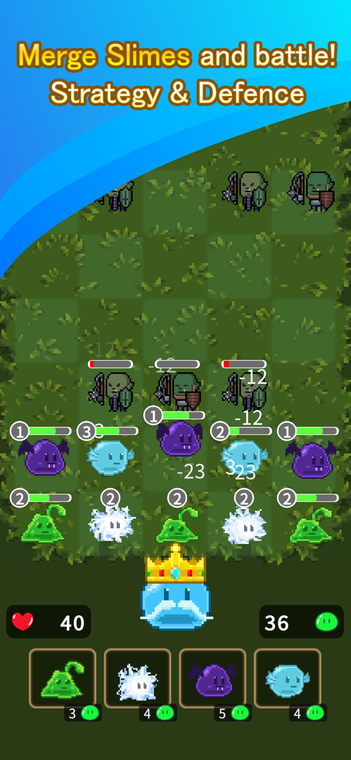 Slime Kingdom - Merge Strategy screenshot 1