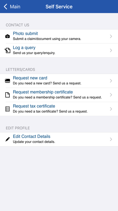 FBC Health Insurance Screenshot