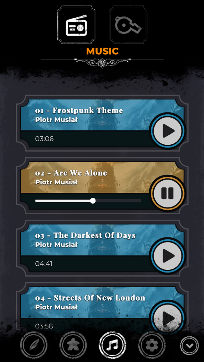 Frostpunk TBG Companion App