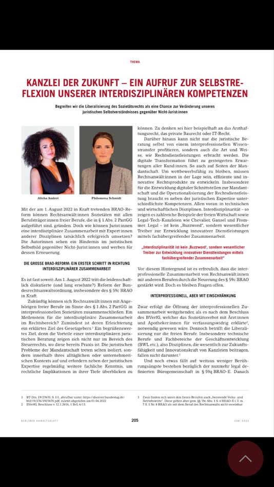 #2. Berliner Anwaltsblatt (iOS) By: PressMatrix GmbH