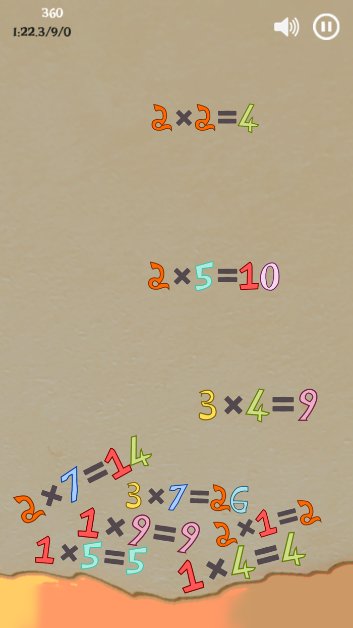 Times Tables Math Drill Game