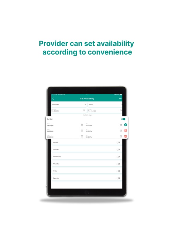 TheraTap Provider iPad screenshot 5 - Medical app