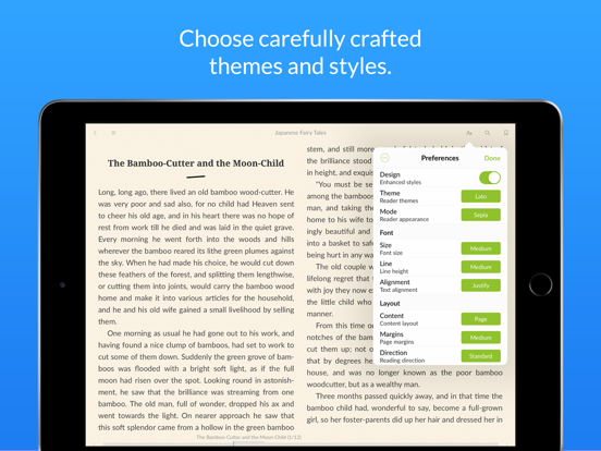 Yomu EBook Reader iPad app afbeelding 5