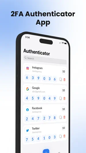 2FA Authenticator App - TOTP screenshot 1