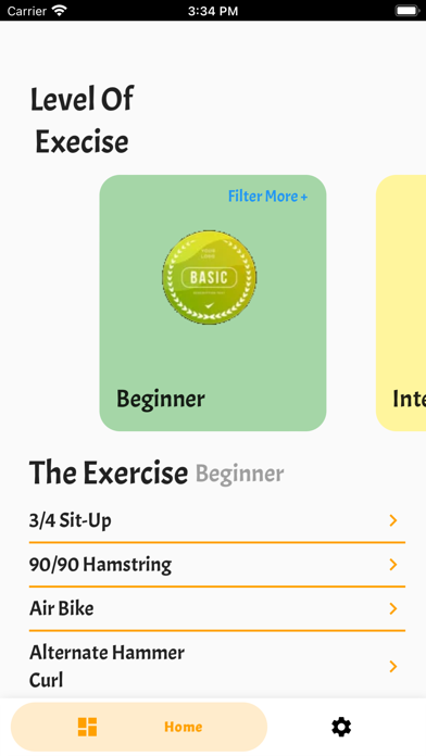 Fitness Book Screenshot