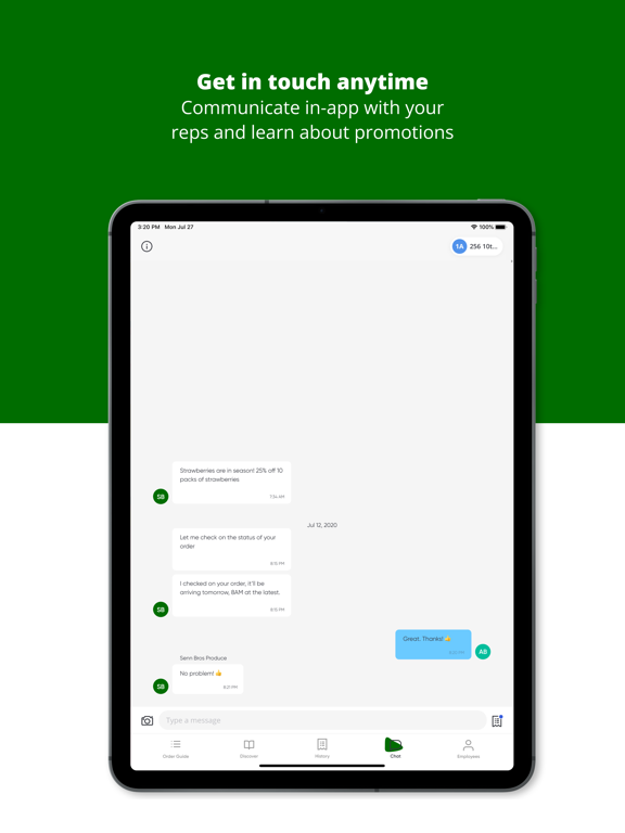 Senn Brothers Produce iPad screenshot 4 - Food & Drink app