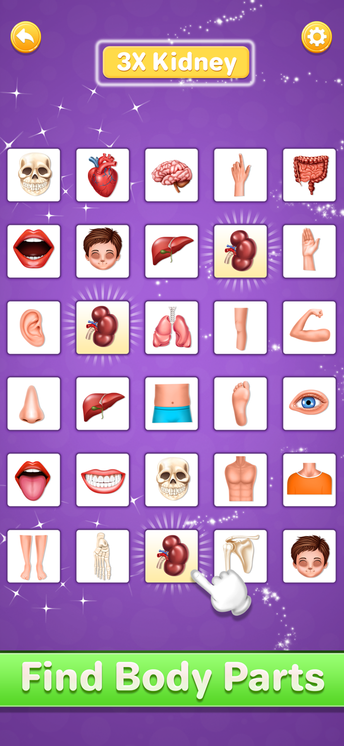 Human Body Parts Kids Learning